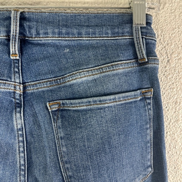 Frame Denim Le Crop Samson Flare Jean Women's Blue Size 29 - Picture 5 of 8